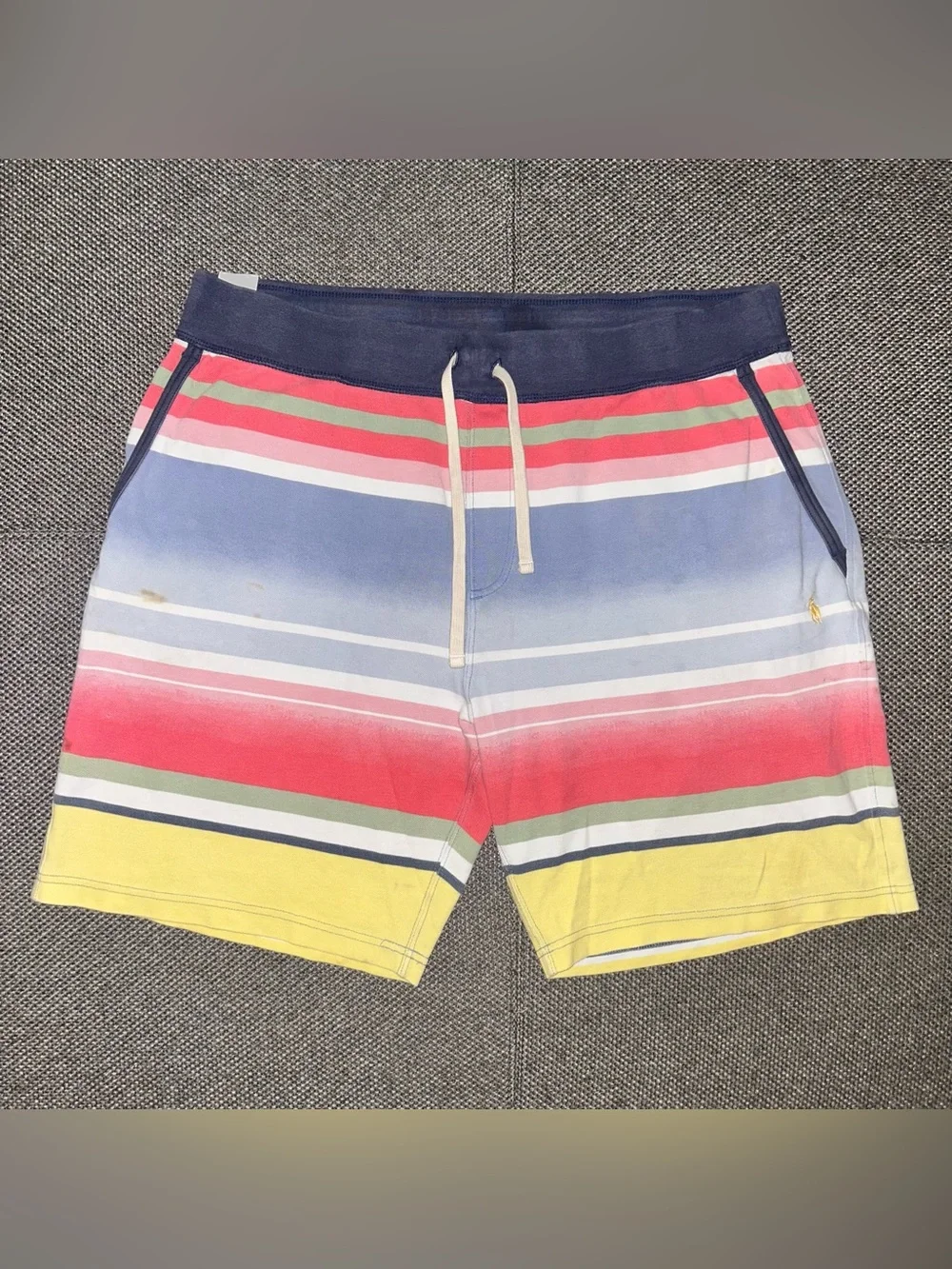 Rare Polo Ralph Lauren Men’s Multicolor Striped Tee & Shorts Set
